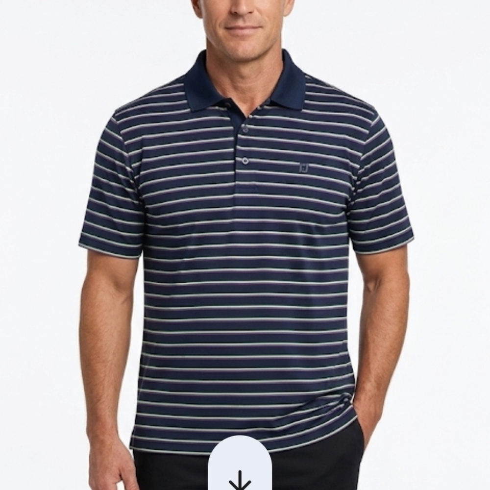 FootJoy Polo with Vibrant Stripe Shirt SIZE M